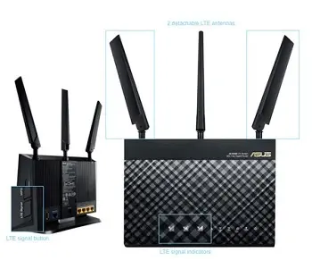 Asus 4G-AC55U Kablosuz-AC1200 LTE Modem Router