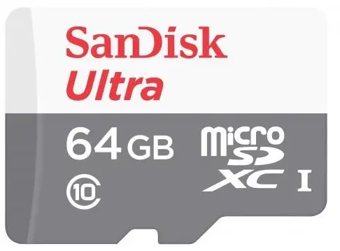SanDisk 64GB Ultra Android 48Mb/s SDSQUNB-064G-GN3MN Micro SD