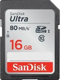SanDisk 16GB Ultra SDHC UHS-I SDSDUNC-016G-GN6IN SD Kart