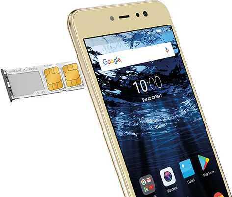 Casper Via P2 32 GB Dual Sim Siyah Cep Telefonu Distribütör Garantili