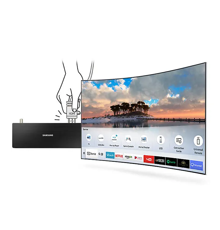 Samsung 55MU7350 55″ 140 Ekran Ultra HD 4K (Curved)Smart Led Tv