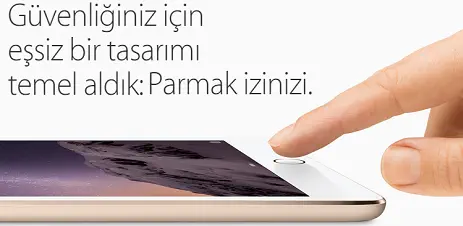 Apple iPad Air2 128GB Wi-Fi 9.7″ Altın MH1J2TU/A Tablet