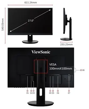 Viewsonic VG2739 LED Monitor