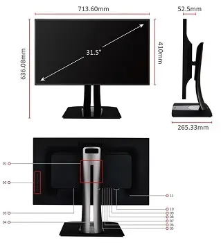 Viewsonic VP3268-4K Monitör
