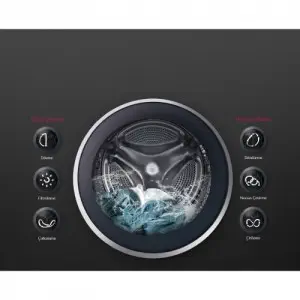 LG F4J7VNP1W 9 kg 1400 Devir A+++ Çamaşır Makinesi