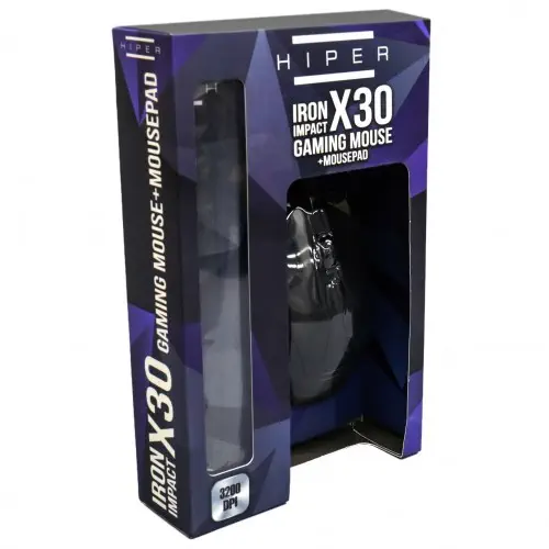Hiper Iron Impact X30 Gaming Mouse Mouse Pad Set