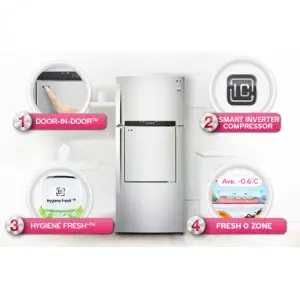 LG GN-D702HLAM A++ 530 Lt 78 Cm Genişlik Inox Buzdolabı