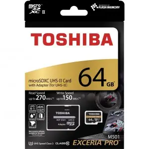 Kioxia Exceria Pro M501 THN-M501G0640E7 64GB SDXC Micro SD Kart