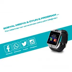 Everest Ever Watch EW-504 Bluetooth Smart Watch Siyah Akıllı Saat