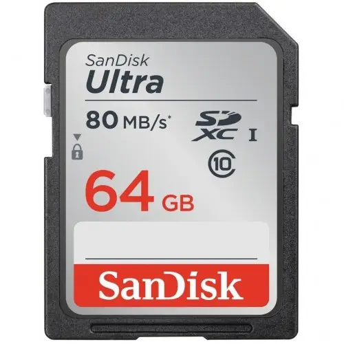SanDisk 64GB Ultra SDXC UHS-I SDSDUNC-064G-GN6IN SD Kart