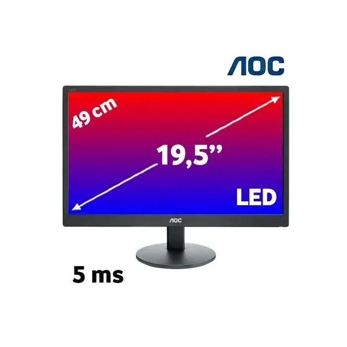 AOC LED 19.5″ E2070SWN D-SUB Led Monitör