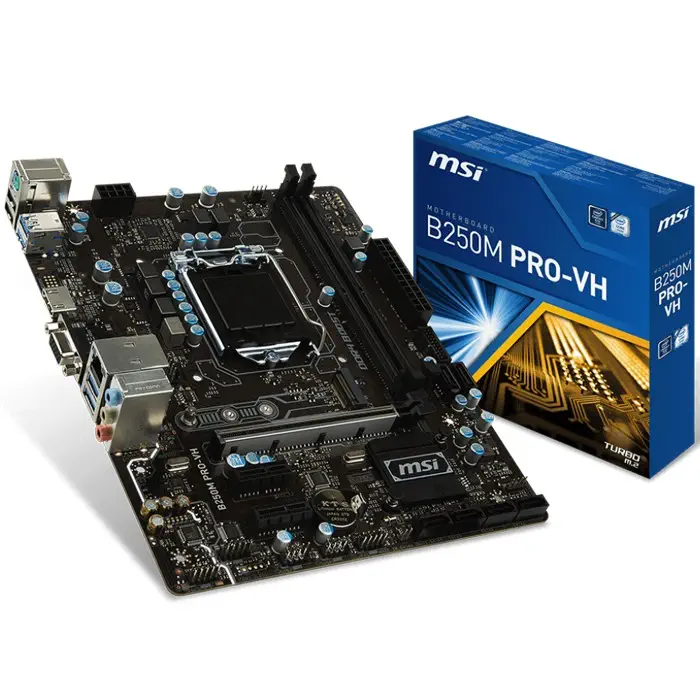 MSI B250M PRO-VH Micro-ATX Gaming (Oyuncu) Anakart
