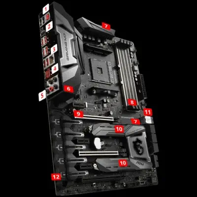 Msi X370 Gaming M7 ACK ATX Gaming (Oyuncu) Anakart