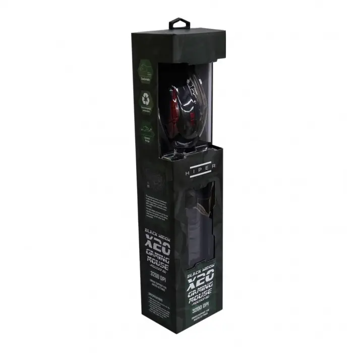 Hiper Black Widow X20 Gaming Mouse Mouse Pad Set
