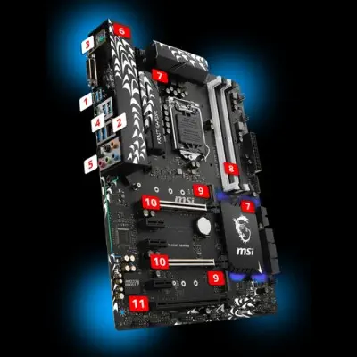 Msi Z370 Krait Gaming ATX Gaming (Oyuncu) Anakart 