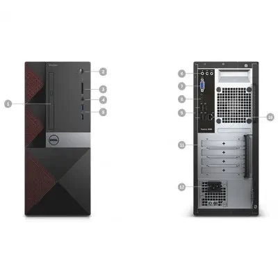 Dell Vostro 3668MT N105VD3668EMEA01_UBU Intel Core i5-7400 3.00GHz