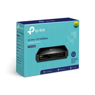 Tp-Link TL-SF1024M 24 Port 10/100 Masaüstü Switch 