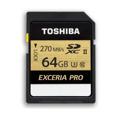Kioxia Exceria Pro THN-N501G0640E6 64GB 270MB-250MB/s SD Kart 