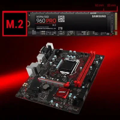 Msi B250M GAMING PRO m-ATX Gaming (Oyuncu) Anakart