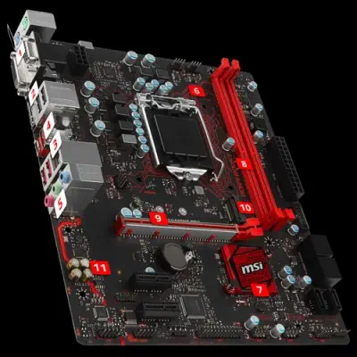 Msi B250M GAMING PRO m-ATX Gaming (Oyuncu) Anakart