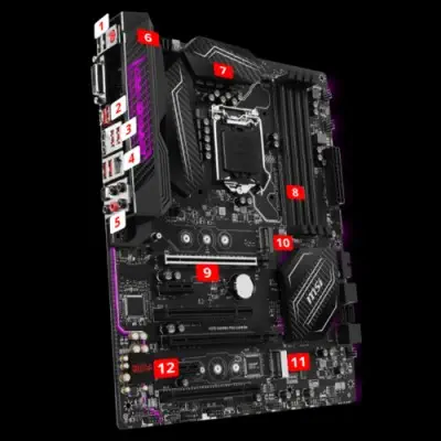 Msi H270 GAMING PRO CARBON ATX Gaming (Oyuncu) Anakart