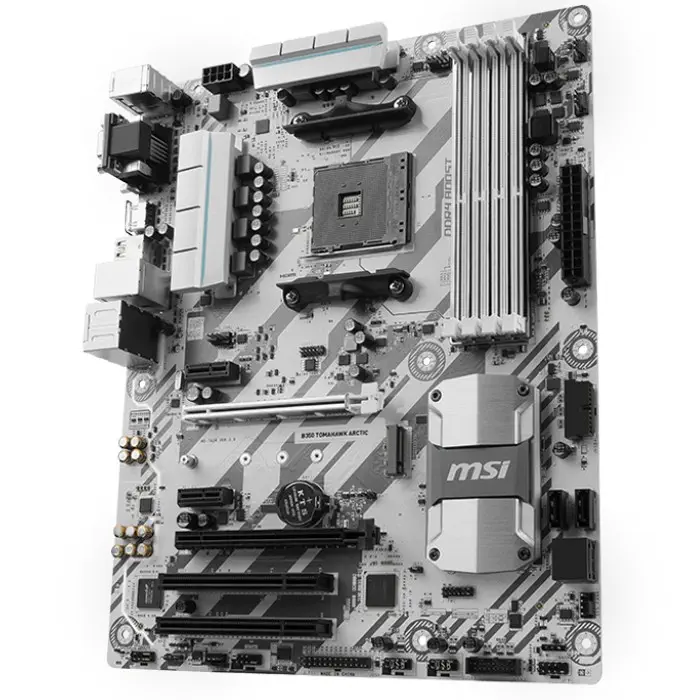 Msi B350 Tomahawk Arctic ATX Gaming (Oyuncu) Anakart