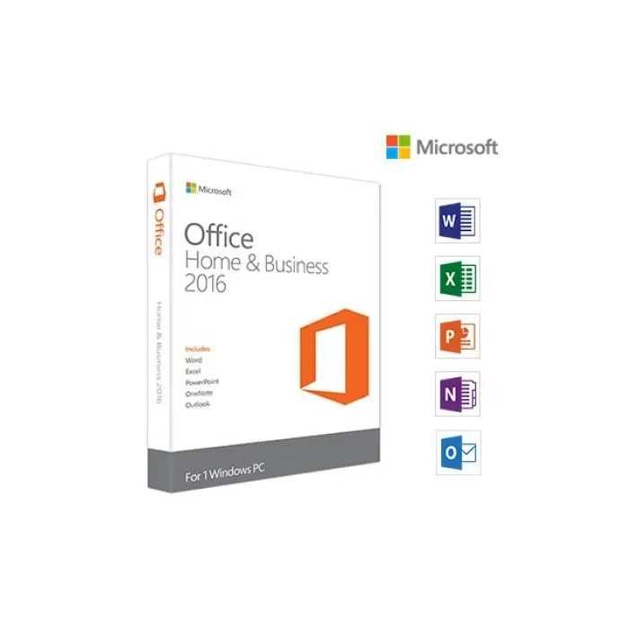 Microsoft Office 2016 Home and Business Kutu İngilizce T5D-02700 Ofis Yazılımı