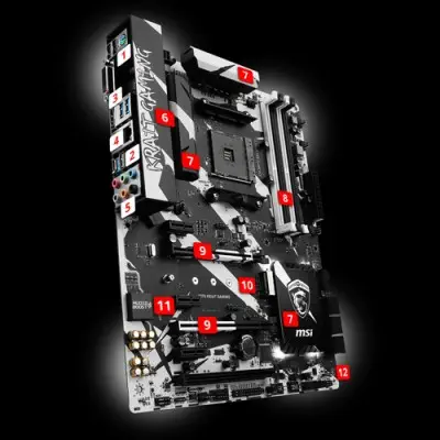 Msi  X370 Krait Gaming ATX Gaming (Oyuncu) Anakart