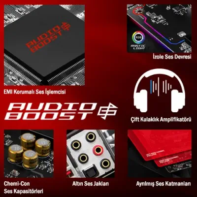 Msi  X370 GAMING PRO CARBON  ATX Gaming (Oyuncu) Anakart