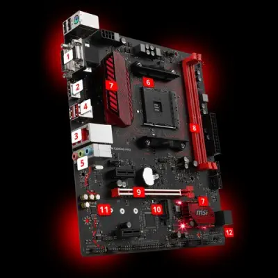 Msi B350M Gaming  Pro mAtx Gaming (Oyuncu) Anakart