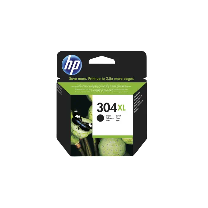 HP N9K08AE 304XL Siyah Mürekkep Kartuşu