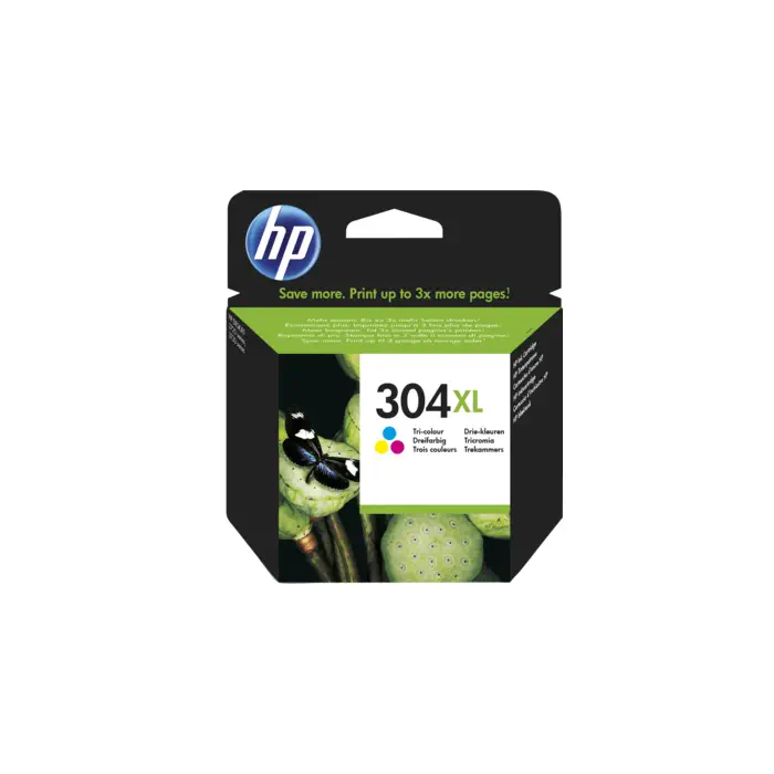HP N9K07AE 304XL Renkli Mürekkep Kartuş