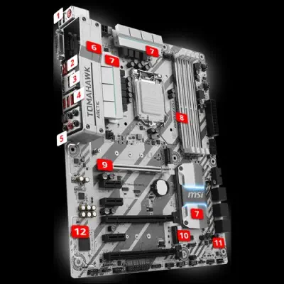 MSI Z270 Tomahawk Arctic ATX Gaming (Oyuncu) Anakart