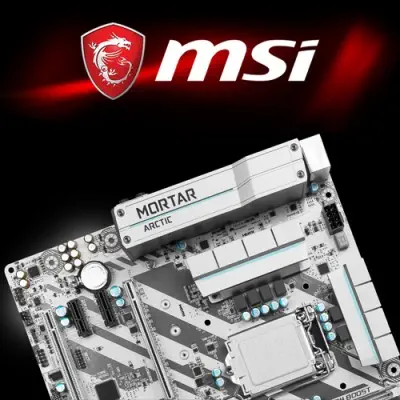 MSI H270M Mortar Arctic Micro-ATX Gaming(Oyuncu) Anakart