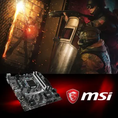 MSI H270M Bazooka Micro-ATX Gaming (Oyuncu) Anakart