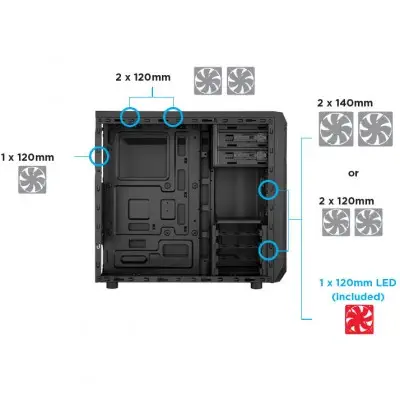Corsair Carbide Champ/SPEC-01 CC-9020114-EU Gaming Kasa
