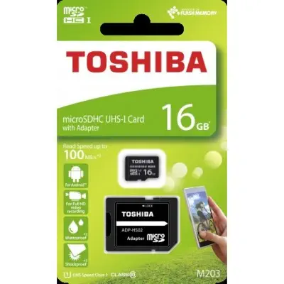 Kioxia Exceria THN-M203K0160EA 16GB Micro SDHC Hafıza Kartı