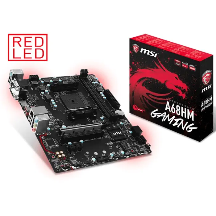 Msi A68HM GAMING mATX Gaming (Oyuncu) Anakart