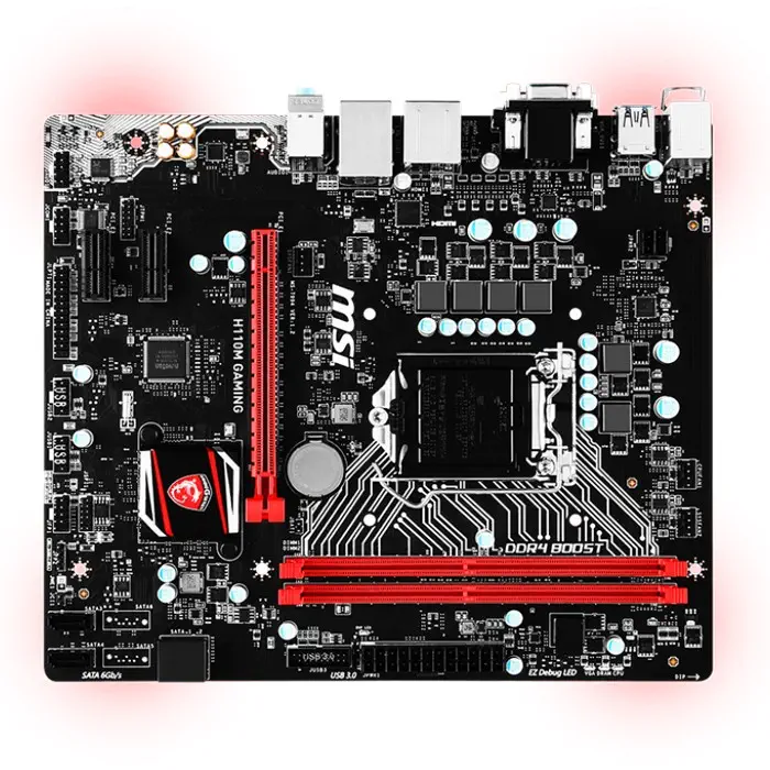 MSI H110M GAMING mATX Gaming (Oyuncu) Anakart