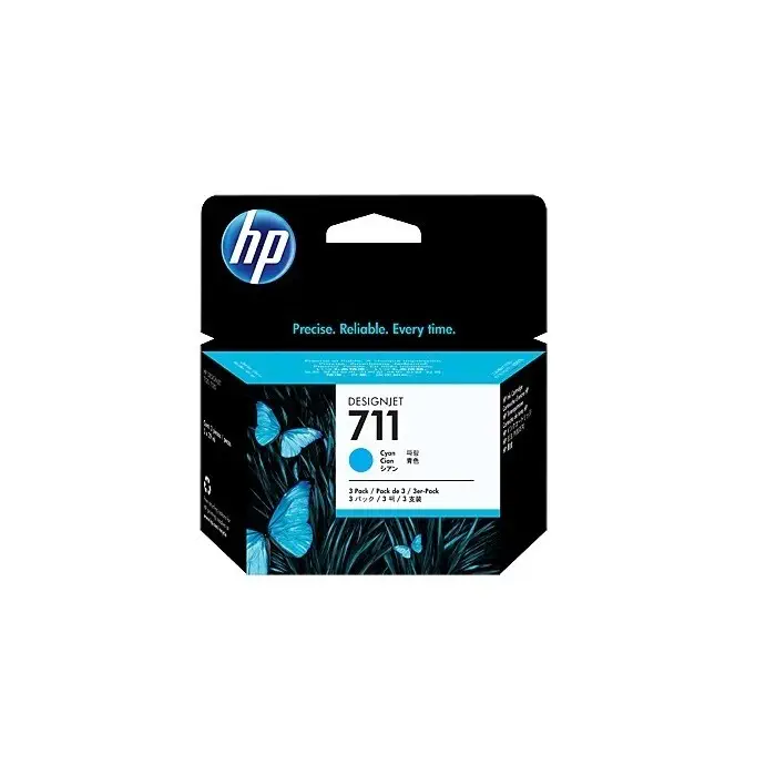 HP 711 CZ134A 3`lü Paket 29 ml Camgöbeği Mürekkep Kartuşları