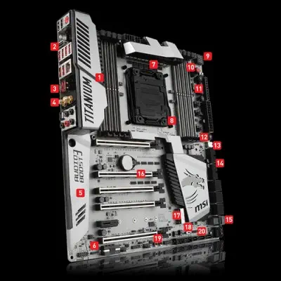 MSI X99A XPOWER GAMING TITANIUM Gaming Anakart