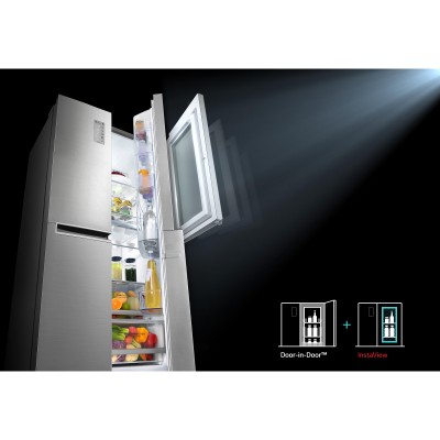 Lg Gc Q247csbv 687 Litre A No Frost Instaview Inverter Lineer Kompresor Buzdolabi Incehesap Com