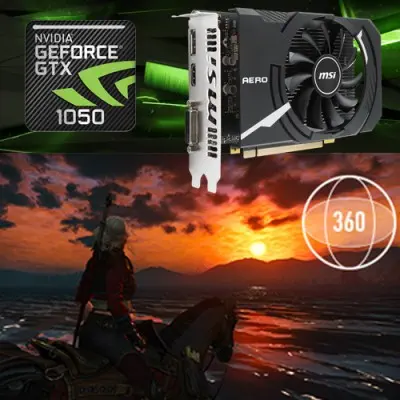 MSI GeForce GTX 1050 AERO ITX 2G OCV1 Ekran Kartı