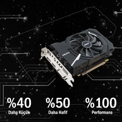 MSI GeForce GTX 1050 AERO ITX 2G OCV1 Ekran Kartı