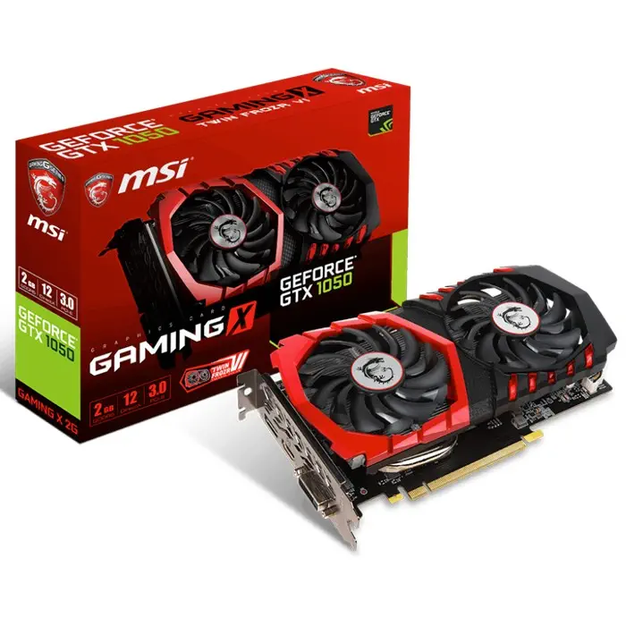 MSI GeForce GTX 1050 GAMING X 2G Gaming Ekran Kartı