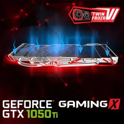 MSI GeForce GTX 1050 TI GAMING X 4G Gaming Ekran Kartı