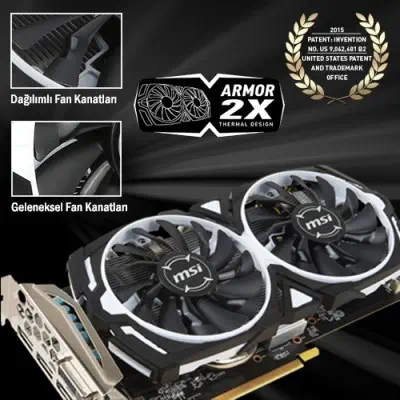 MSI Radeon RX 570 ARMOR 4G Ekran Kartı