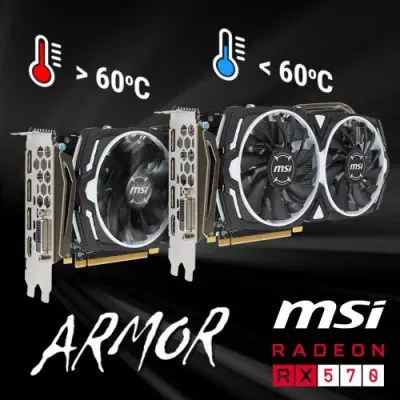 MSI Radeon RX 570 ARMOR 4G Ekran Kartı