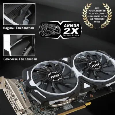 MSI Radeon RX 580 ARMOR 8G Ekran Kartı