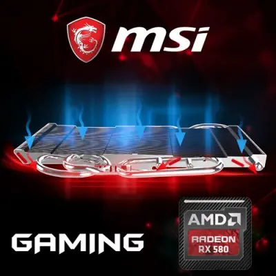 MSI Radeon RX 580 GAMING 8G Gaming Ekran Kartı